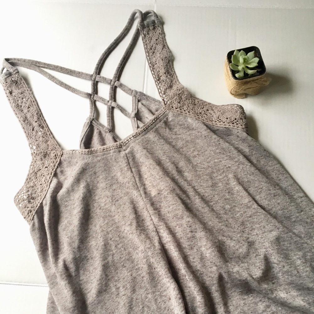 NEW AEROPOSTALE Grey Sleeveless Top